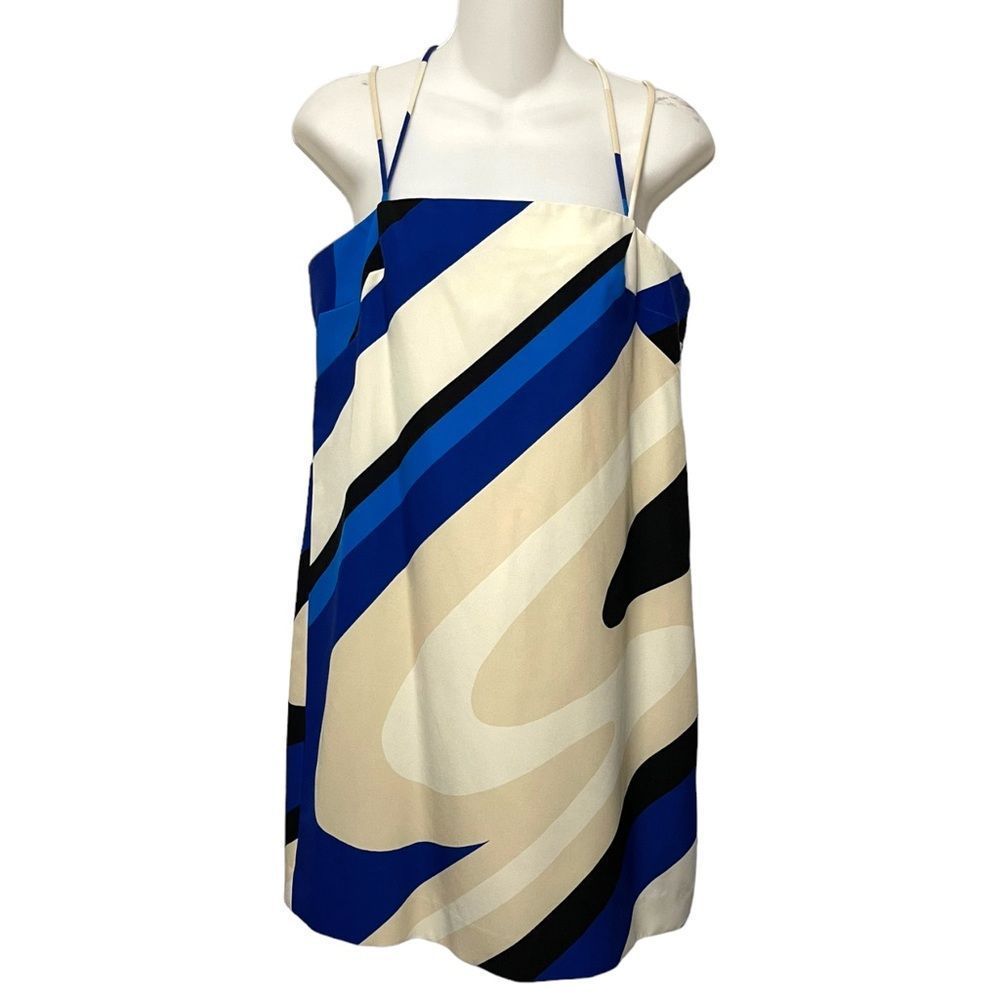 MILLY Mod Strappy Sheath Dress 8